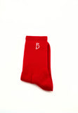 Passion Red/White Socks