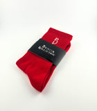 Passion Red/White Socks