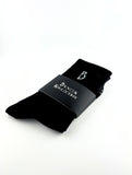Black/White B Socks