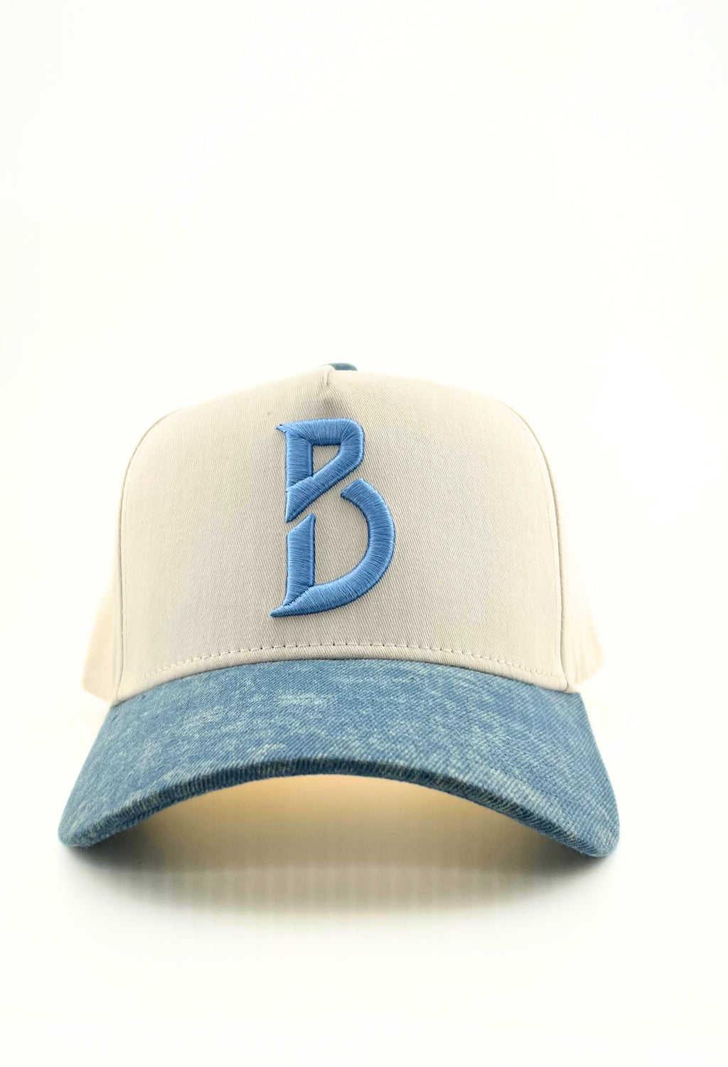 Denim + Cream Snapback