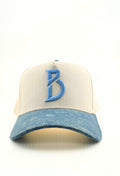 Denim + Cream Snapback