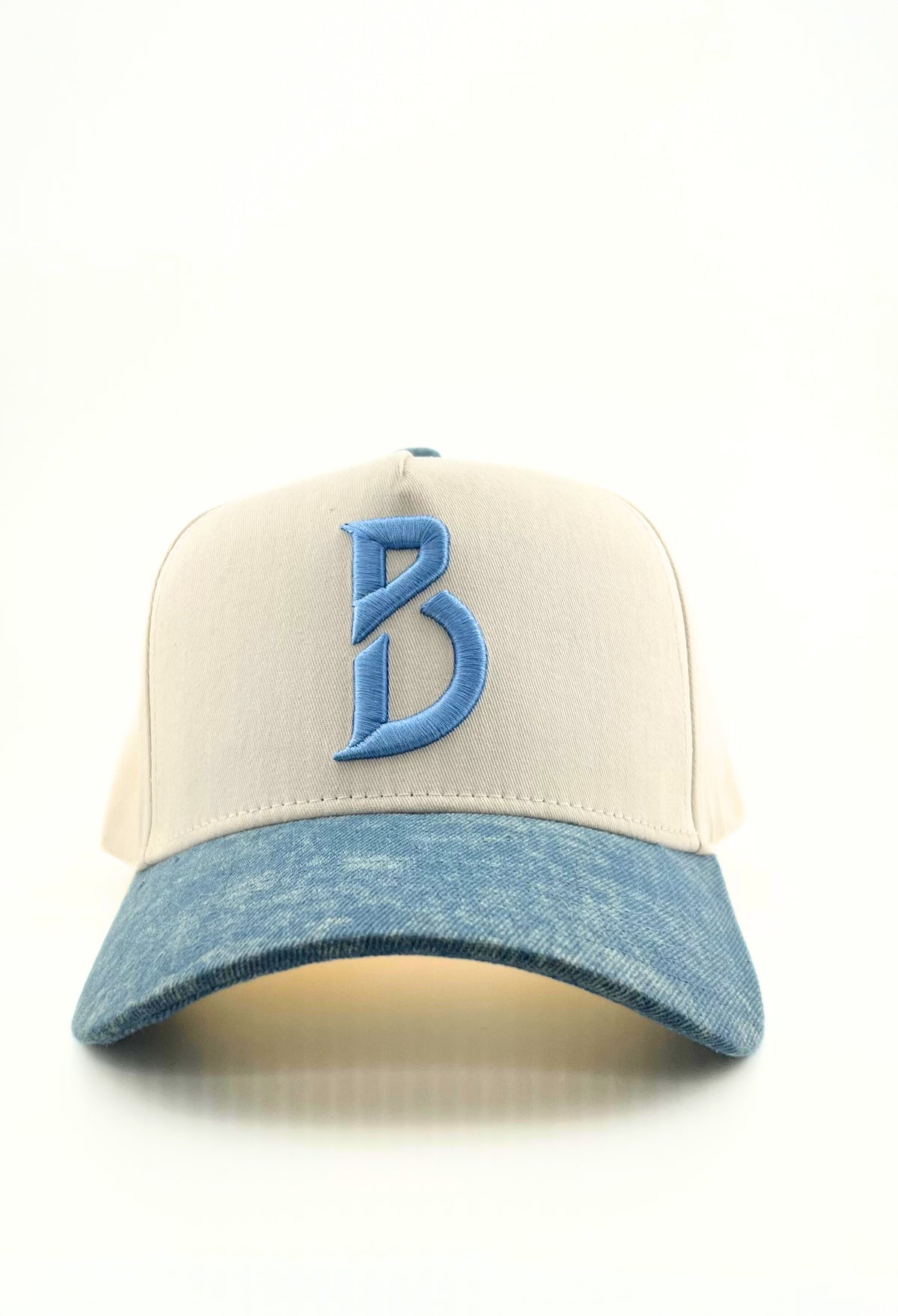Denim + Cream Snapback