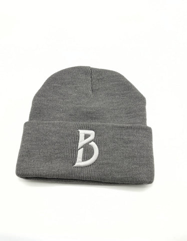 Grey B Beanie